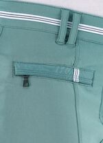 7/8-lange Hose mit kontrastfarbenem Zierband 