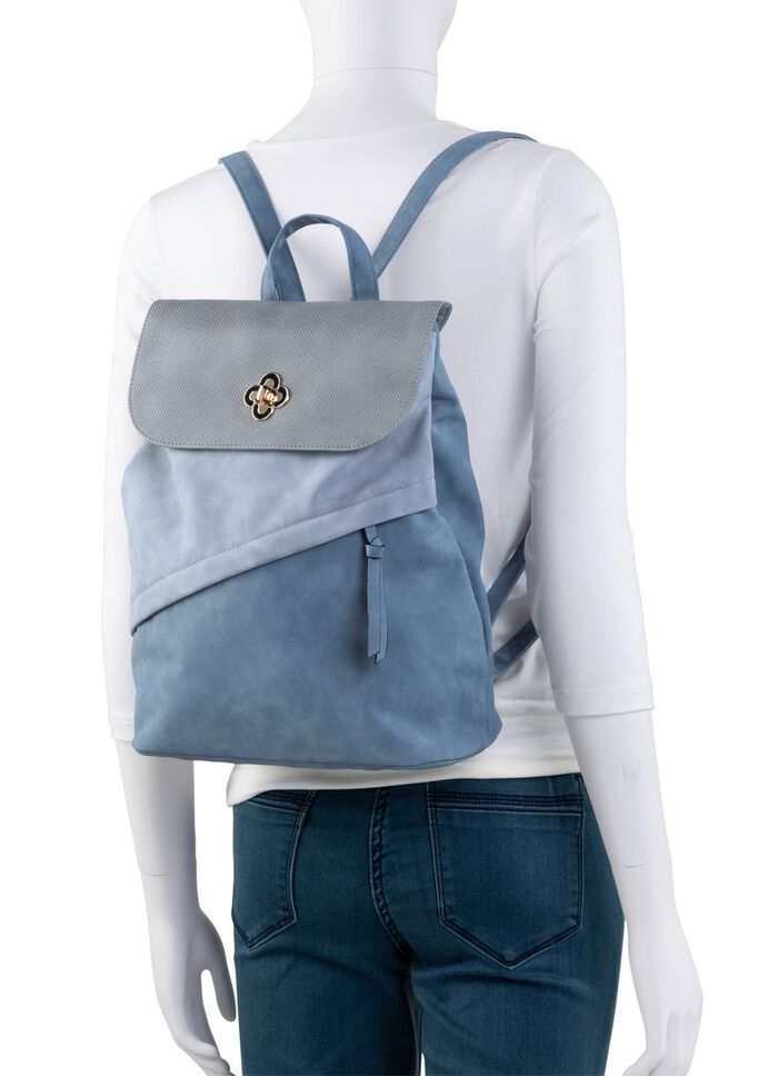 Rucksack mit &Uuml;berschlag und Drehschloss 