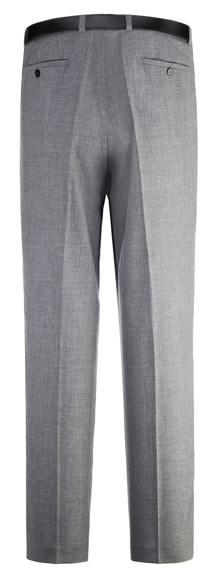 "Klaus Modelle"-Hose mit G&uuml;rtel in 3 Farben MITTELGRAU MELIERT