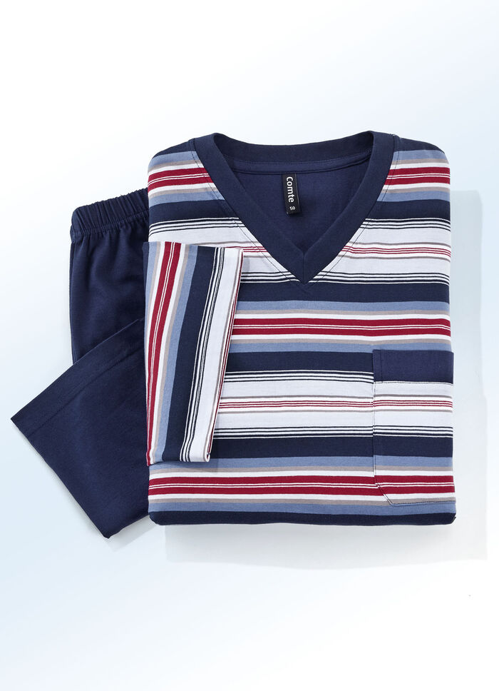 Zweierpack Shortys mit V-Ausschnitt und Brusttasche 