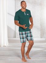 Shorty mit Knopfleiste und Brusttasche 