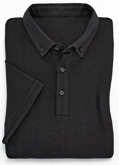 Poloshirt in Struktur-Qualit&auml;t 