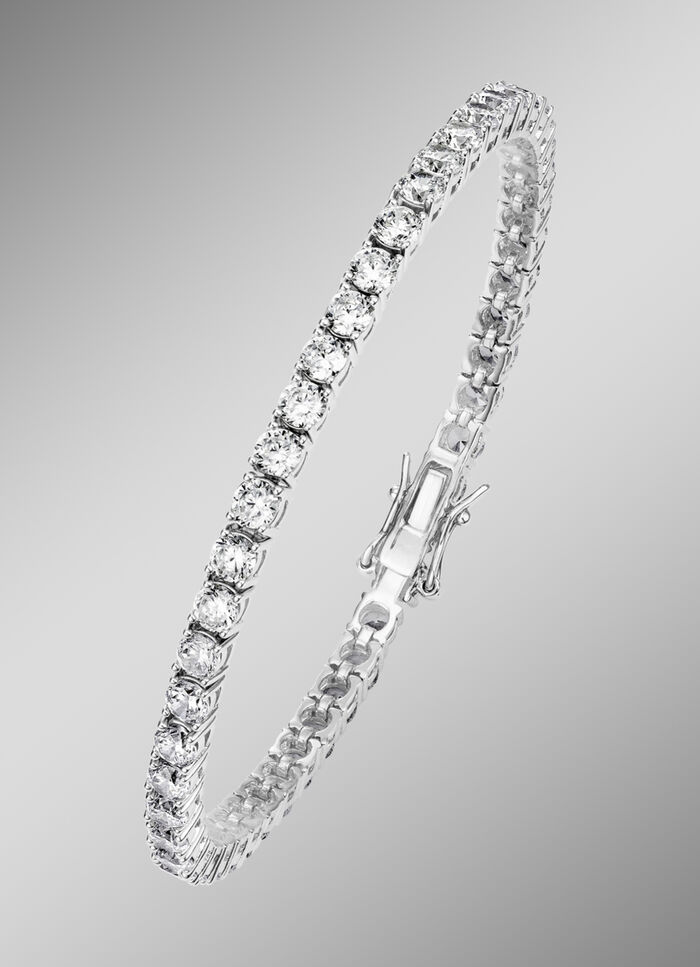 Funkelndes Armband mit synth. Zirkonia 