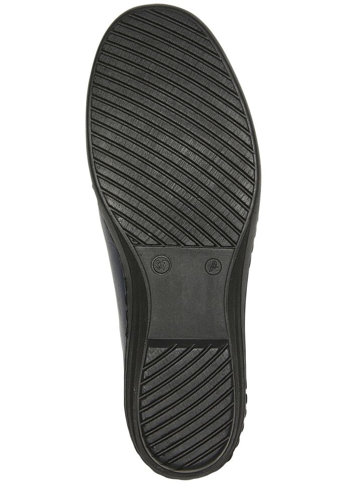 Gemini Slipper mit Leder-Applikation MARINE