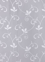 Filigraner Blumenfenster-Store mit gebogten Abschlüssen 