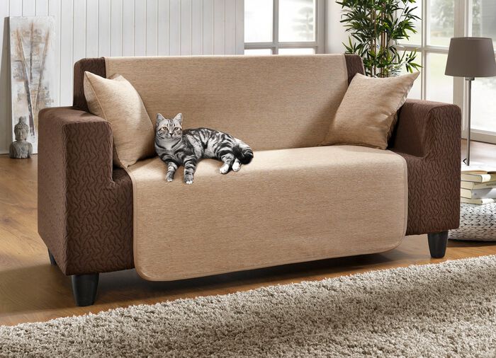 Unempfindliche Sessel-,Couch- und Armlehnenschoner aus Chenille 