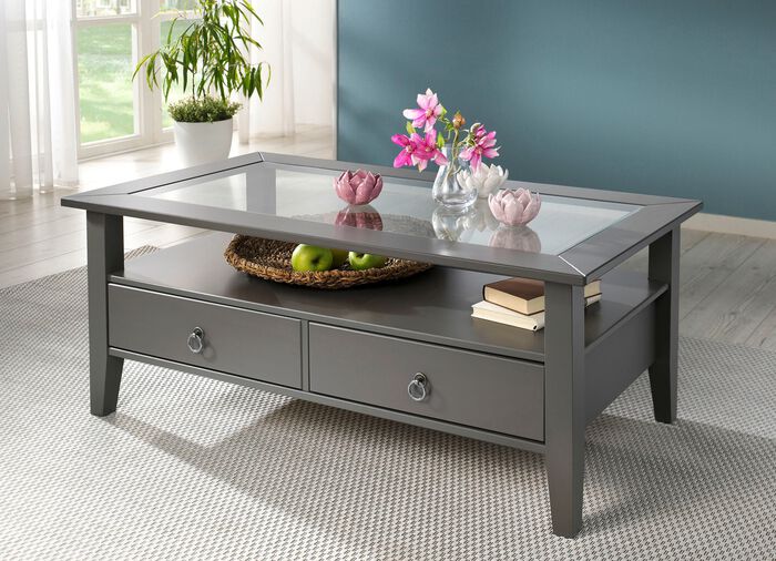 Couchtisch aus massivem Kiefernholz 