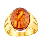 Bezaubernder Damenring mit Bernstein 