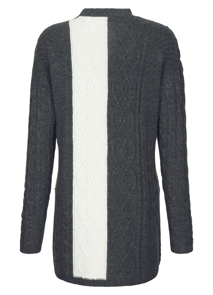 Strickjacke in Strukturmix 