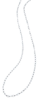 Schlichte Halskette in Wei&szlig;gold 