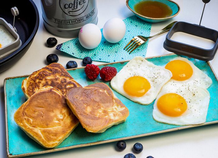 Hitzebest&auml;ndiges Eiformer-Set aus Silikon, 2-teilig GRAU