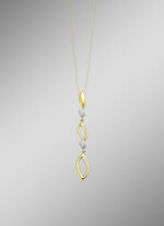 Eleganz in Bicolor: Anhänger mit synth. Zirkonia 