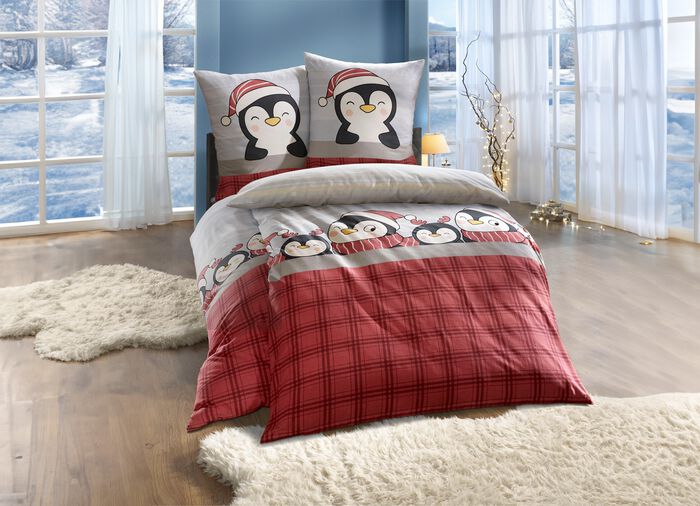 Feinbiber Bettw&auml;sche-Garnitur 