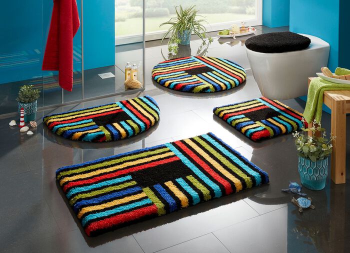 Badvorleger mit rutschhemmender R&uuml;ckseite von Grund 