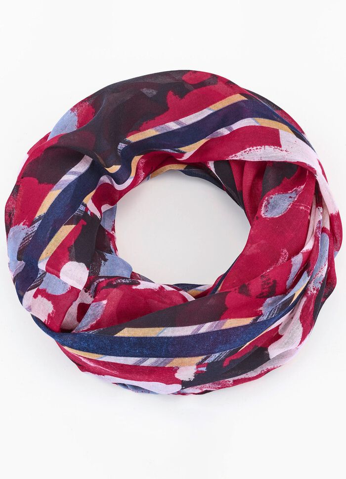 Loop-Schal mit Fantasiedessin 