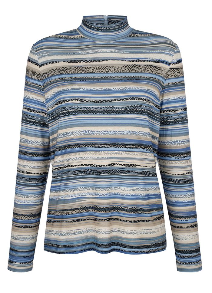 Shirt mit kurzem Rei&szlig;verschluss 