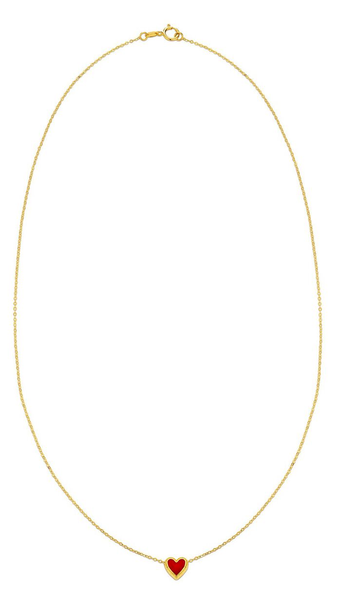 Romantische Halskette mit Herz 