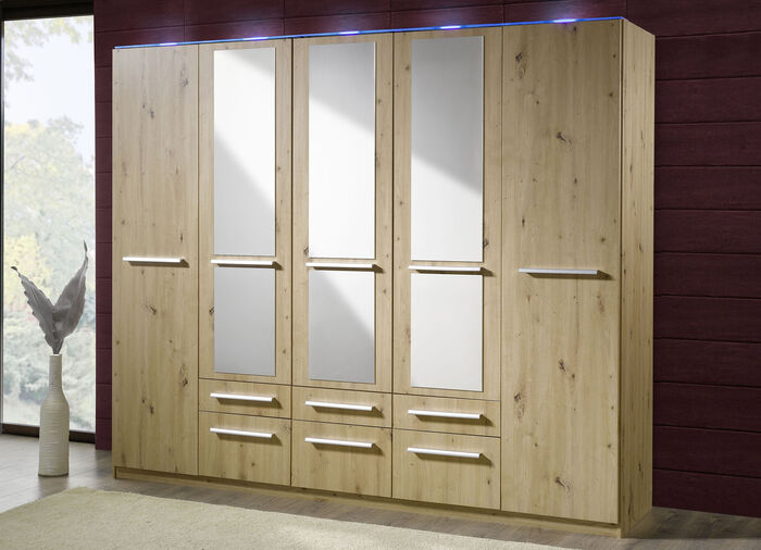 Drehtürenschränke mit kunststoffbeschichteter Oberfläche ARTISAN EICHE