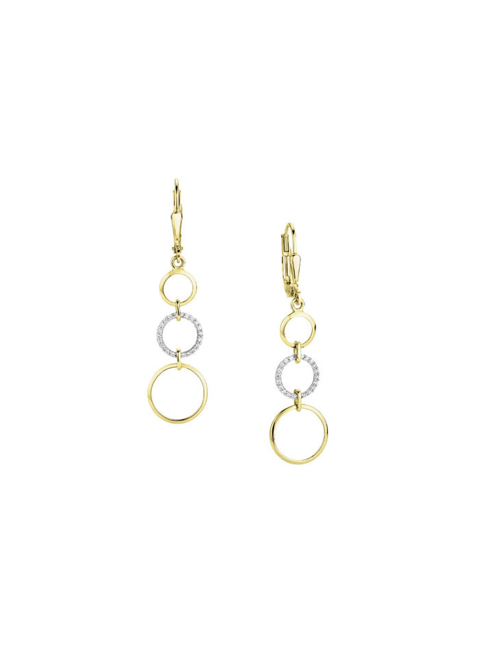 Elegante Kreationen: Ohrringe mit synth. Zirkonia 