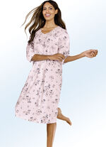 Nachthemd mit Raffungen und 3/4-langen &Auml;rmeln ROS&Eacute;-BUNT