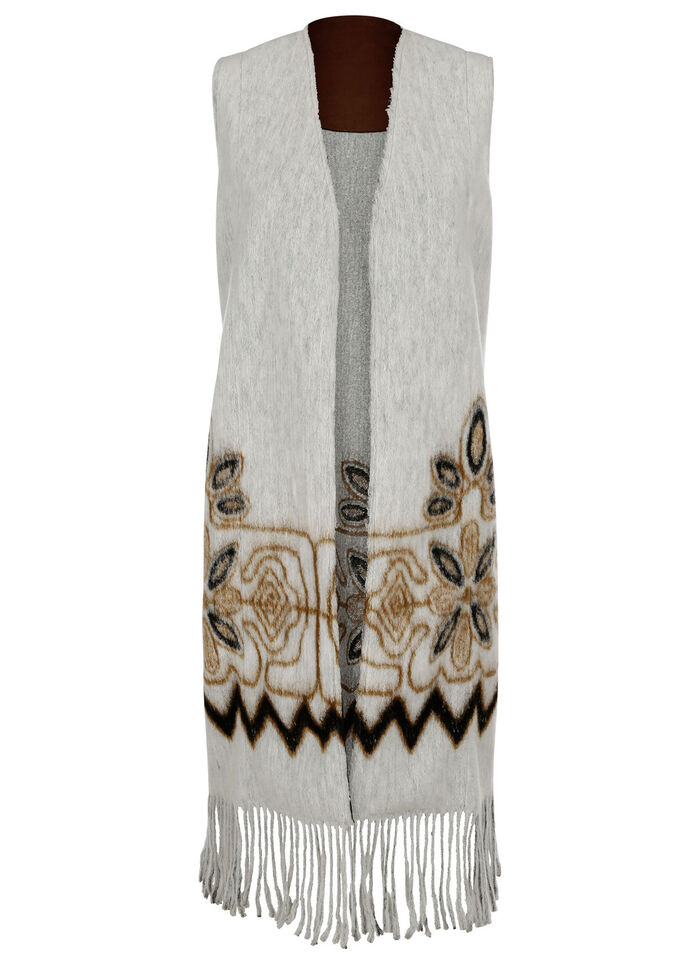 Longweste mit Fransen 