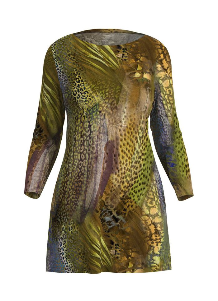 Longshirt mit U-Boot-Ausschnitt 