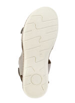 ELENA EDEN Sandale mit Kontrastbesätzen TAUPE