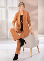 Shirtjacke in verschlussloser Form in 4 Farben CAMEL