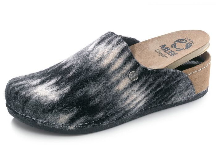 Mubb Pantoffel aus Wollfilz GRAU