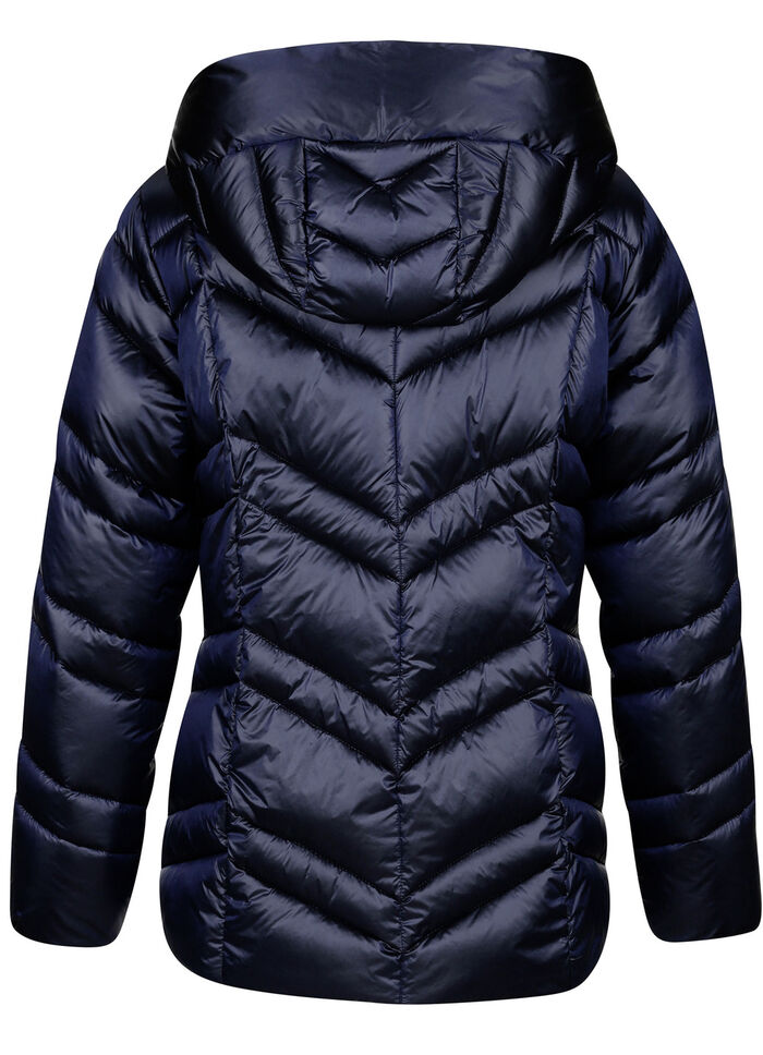 Steppjacke mit fester Kapuze 