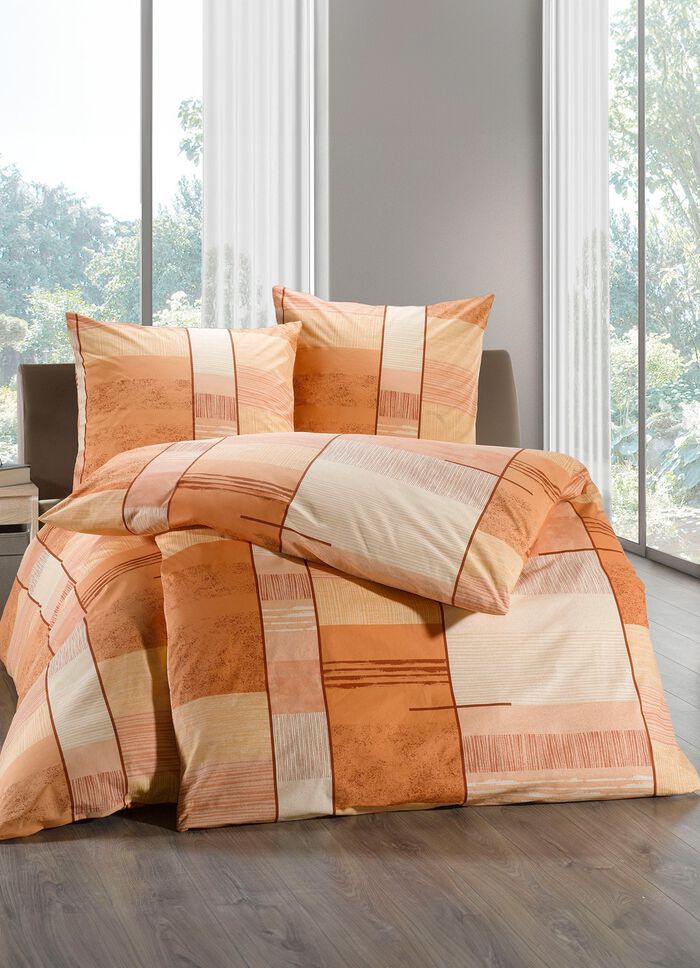 Bettw&auml;sche-Garnitur mit Rei&szlig;verschluss 