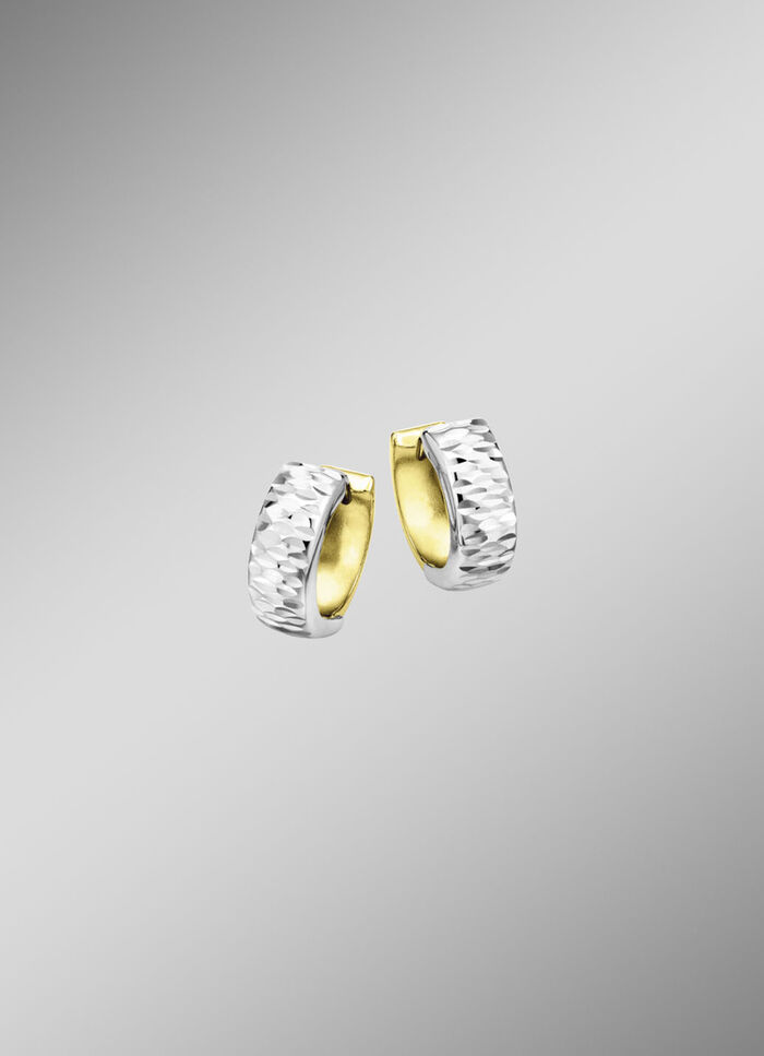 Bicolor-Klappcreolen 