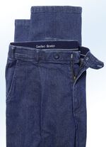 B&uuml;gelfreie Jeans mit G&uuml;rtel in 3 Farben JEANSBLAU