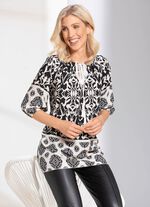 Tunika mit Carmen-Ausschnitt 