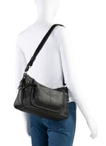 Laurina, Tasche, Damen, mit verstellbarem Umh&auml;ngeriemen SCHWARZ