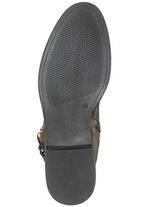 Caprice Stiefel aus edlem Nappaleder und elastischem Textilmaterial COGNAC-MARINE