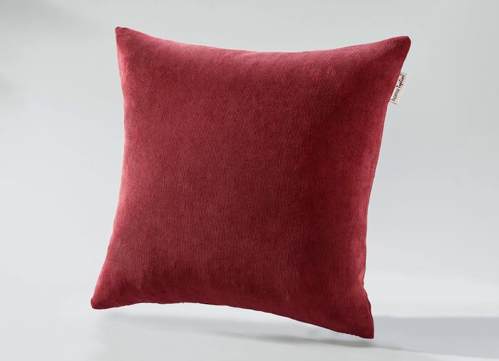 Stuhlkissen und Kissenbezug in Feincord WEINROT