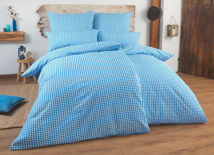 Bettw&auml;sche-Garnitur mit Rei&szlig;verschluss 