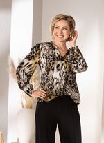 Tunika mit gesmokten Abschl&uuml;ssen 