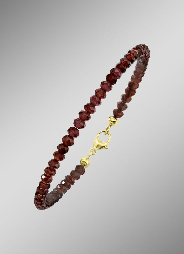 Armband mit echt Rhodolith - ein Highlight f&uuml;r Ihr Handgelenk! 