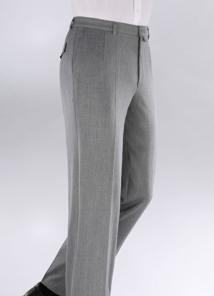"Klaus Modelle"-Hose in 4 Farben MITTELGRAU MELIERT
