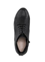 Andrea Conti Schn&uuml;r-Stiefelette aus Synthetik SCHWARZ