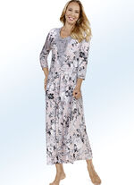 Kn&ouml;chellanges Nachthemd mit gro&szlig;z&uuml;giger Motivspitze ROS&Eacute;-GRAFIT