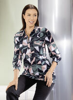 Poloshirt mit kurzer Knopfleiste  