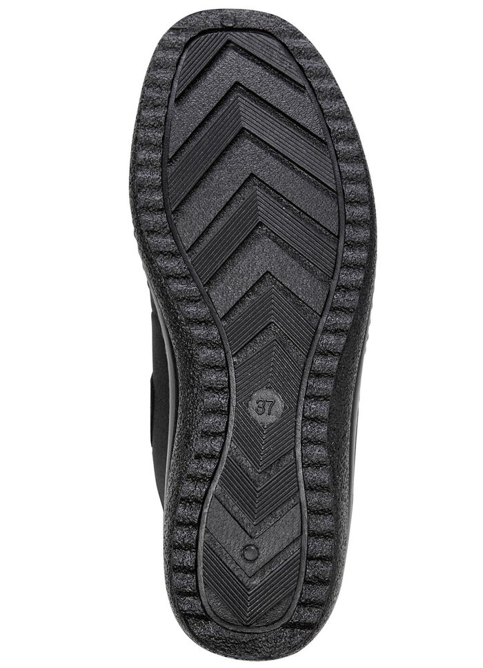 Stiefelette mit Krokolack-Besatz SCHWARZ