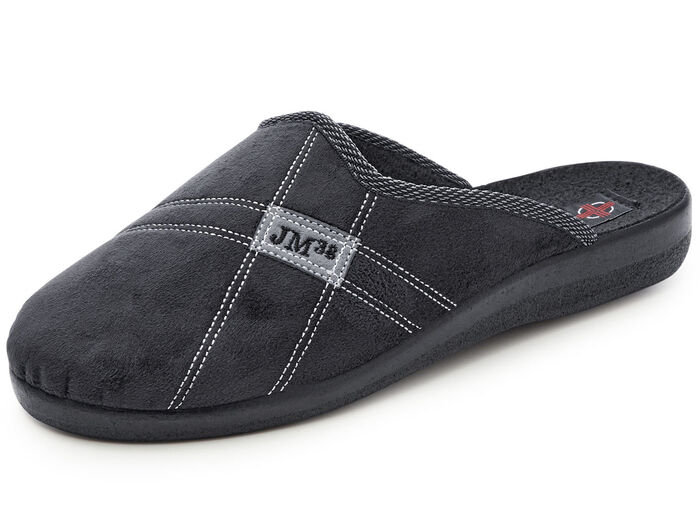 Zweierpack Pantoffeln mit angenehmer Polsterung BLAU+SCHWARZ