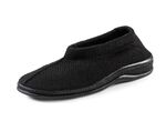 Slipper aus elastischem Strickmaterial SCHWARZ