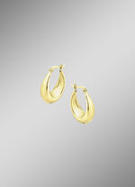 Glänzende Creolen in Silber 925/- fein 