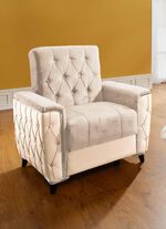 Polsterm&ouml;bel mit Bettkasten und Liegefunktion CREME