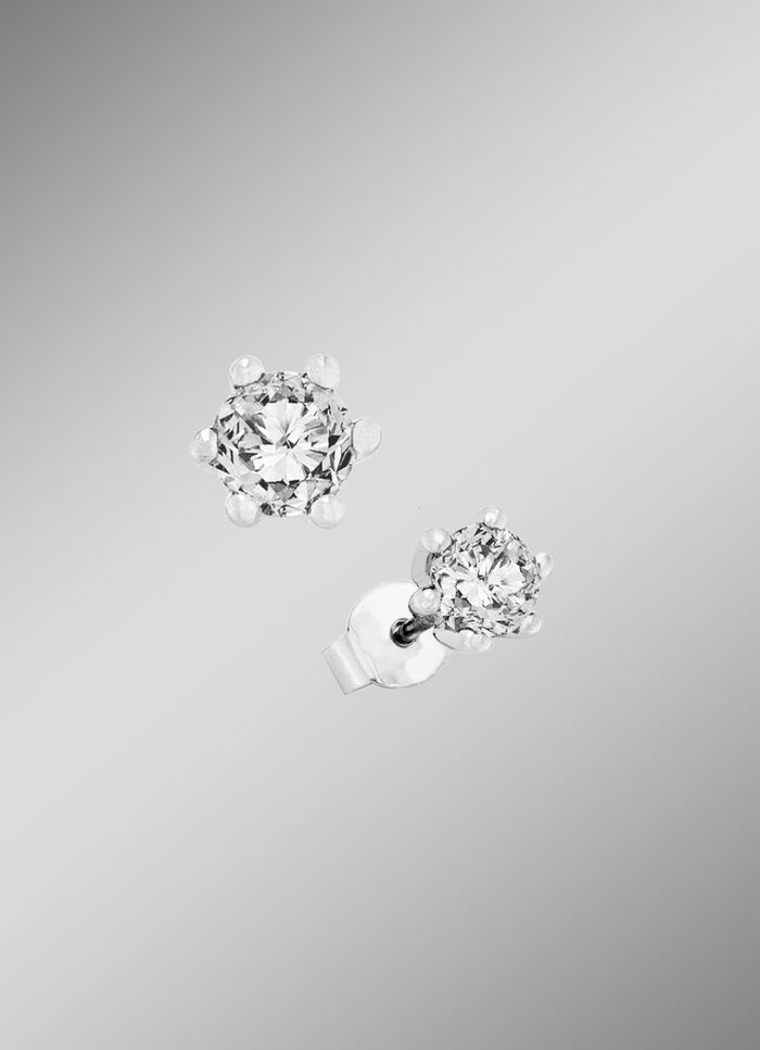 Solitär-Ohrstecker mit Brillanten 